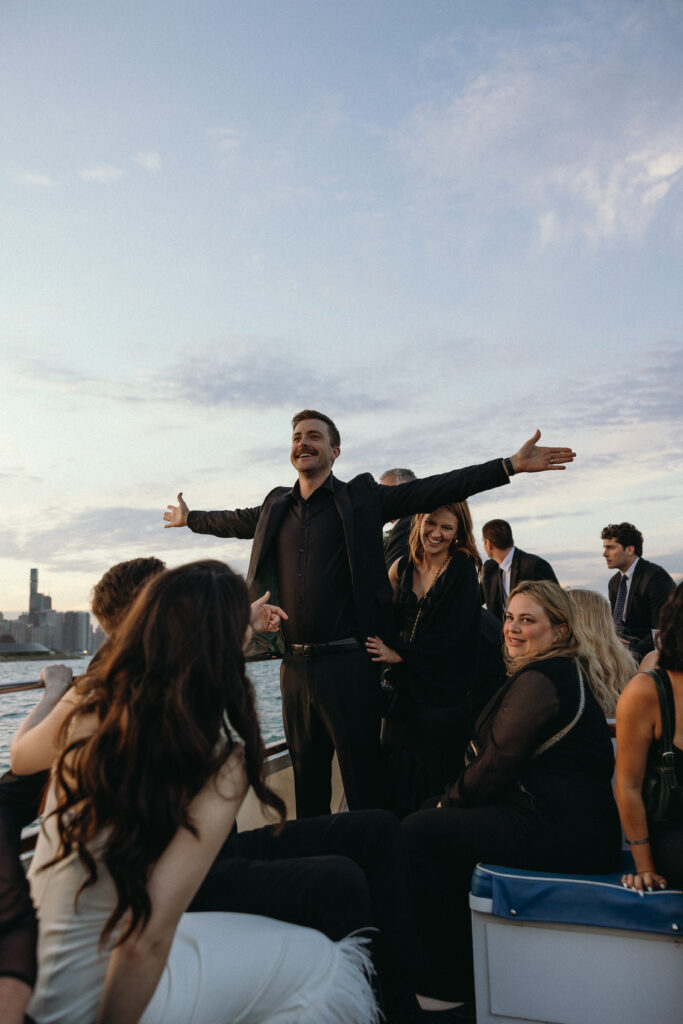 Lake Michigan boat Reception