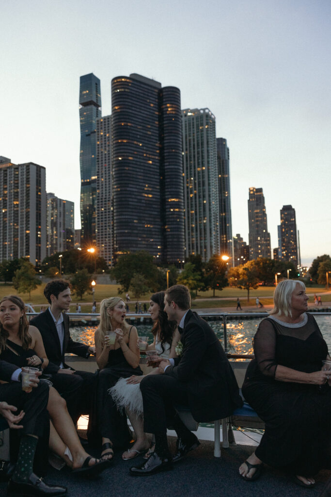 Lake Michigan boat Reception