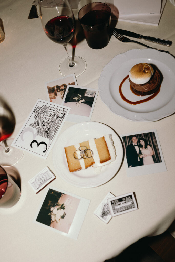 Dessert detail shot of Sepia's Private dining event